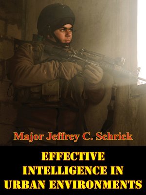 cover image of Effective Intelligence In Urban Environments
